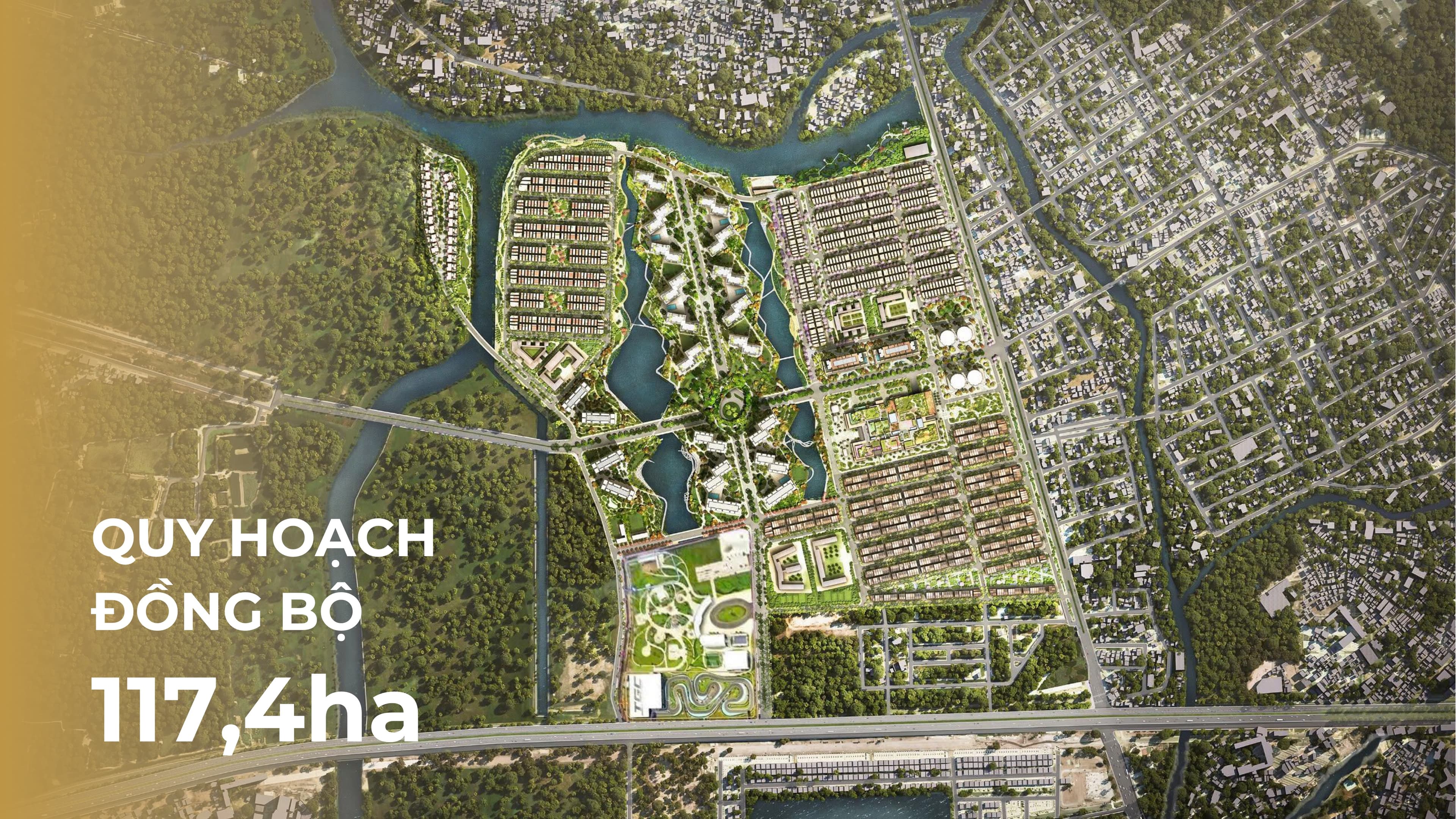 Quy hoạch đồng bộ 117.4ha